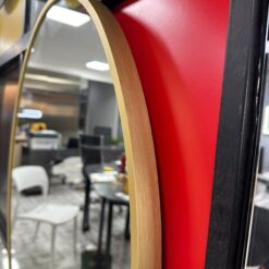 Gương viền nhôm màu rose GLS VF13C80 tròn D60cm