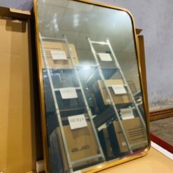 Gương viền nhôm màu rose GLS VF13R30 chữ nhật đứng 50x70cm