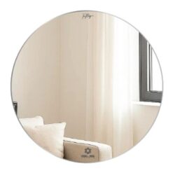 Gương viền nhôm màu Silver Brushed GLS BF5SC80 tròn D60cm