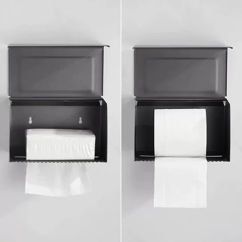 Hộp đựng giấy lau tay treo tường Inox 304 Miken MK-1054B 7 Hộp đựng giấy lau tay treo tường Inox 304 Miken MK-1054B
