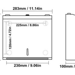 Hộp đựng giấy lau tay Inox 304 Miken MK-A724