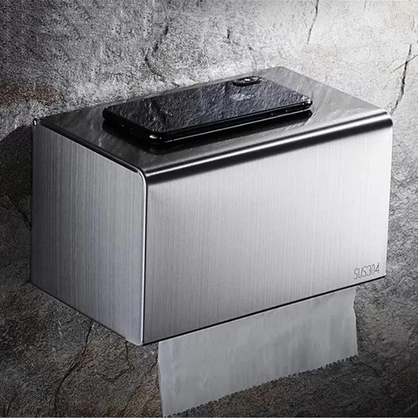 Hộp đựng giấy lau tay treo tường Inox 304 Miken MK-1054B 13 Hộp đựng giấy lau tay treo tường Inox 304 Miken MK-1054B