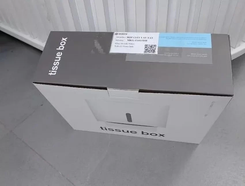 Thiết kế hiện đại của Hộp giấy lau tay treo tường Miken MKG-E6015B Thiết kế hiện đại của Hộp giấy lau tay treo tường Miken MKG-E6015B