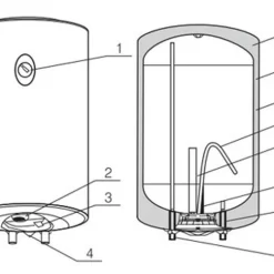 Máy nước nóng gián tiếp Ferroli Aqua E thể tích lớn chống giật
