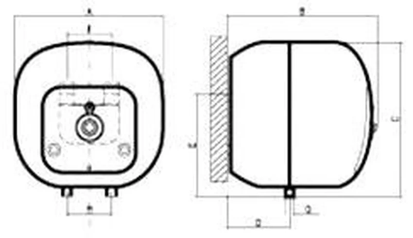 Máy nước nóng gián tiếp Ferroli Cubo Máy nước nóng gián tiếp Ferroli Cubo