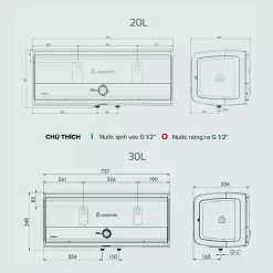 Máy nước nóng gián tiếp Slim3 R Ariston