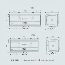 Máy nước nóng gián tiếp Slim3 RS Ariston
