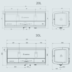 Máy nước nóng gián tiếp Slim3 TOP WIFI Ariston