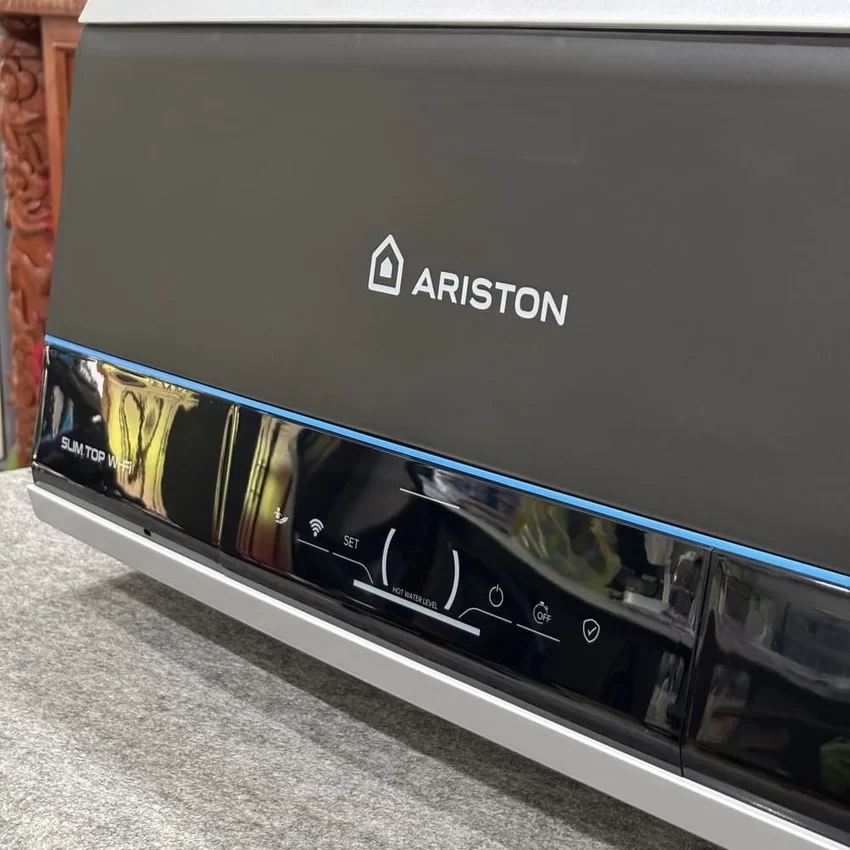 Máy nước nóng gián tiếp Slim3 TOP WIFI Ariston với thiết kế hiện đại Máy nước nóng gián tiếp Slim3 TOP WIFI Ariston với thiết kế hiện đại