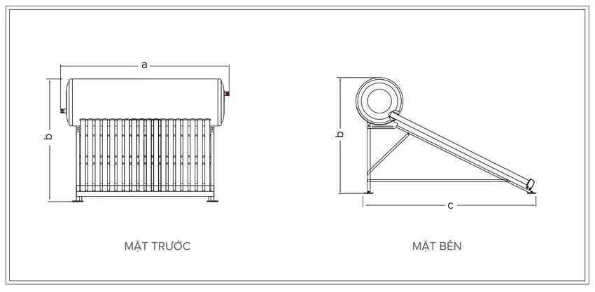 Máy nước nóng năng lượng mặt trời dạng ống Ariston ECO TUBE 2 Máy nước nóng năng lượng mặt trời dạng ống Ariston ECO TUBE 2