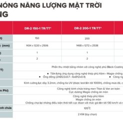 Máy nước nóng năng lượng mặt trời tấm phẳng Ariston KAIROS THERMO DR-2