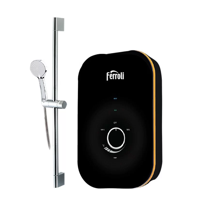 Thiết kế máy nước nóng trực tiếp Ferroli Amore GSP bơm tăng áp - SKU: AMORE GSP 4500W Thiết kế máy nước nóng trực tiếp Ferroli Amore GSP bơm tăng áp