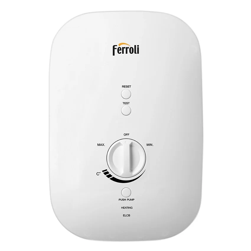 Máy nước nóng Ferroli Divo SSP Máy nước nóng trực tiếp Ferroli Divo SSP bơm tăng áp