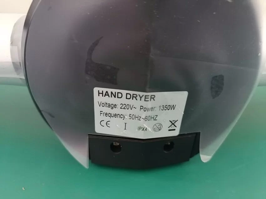 Máy sấy tay tốc độ cao vỏ Inox MK-A3898 7 Máy sấy tay tốc độ cao vỏ Inox có chổi than MK-A3898