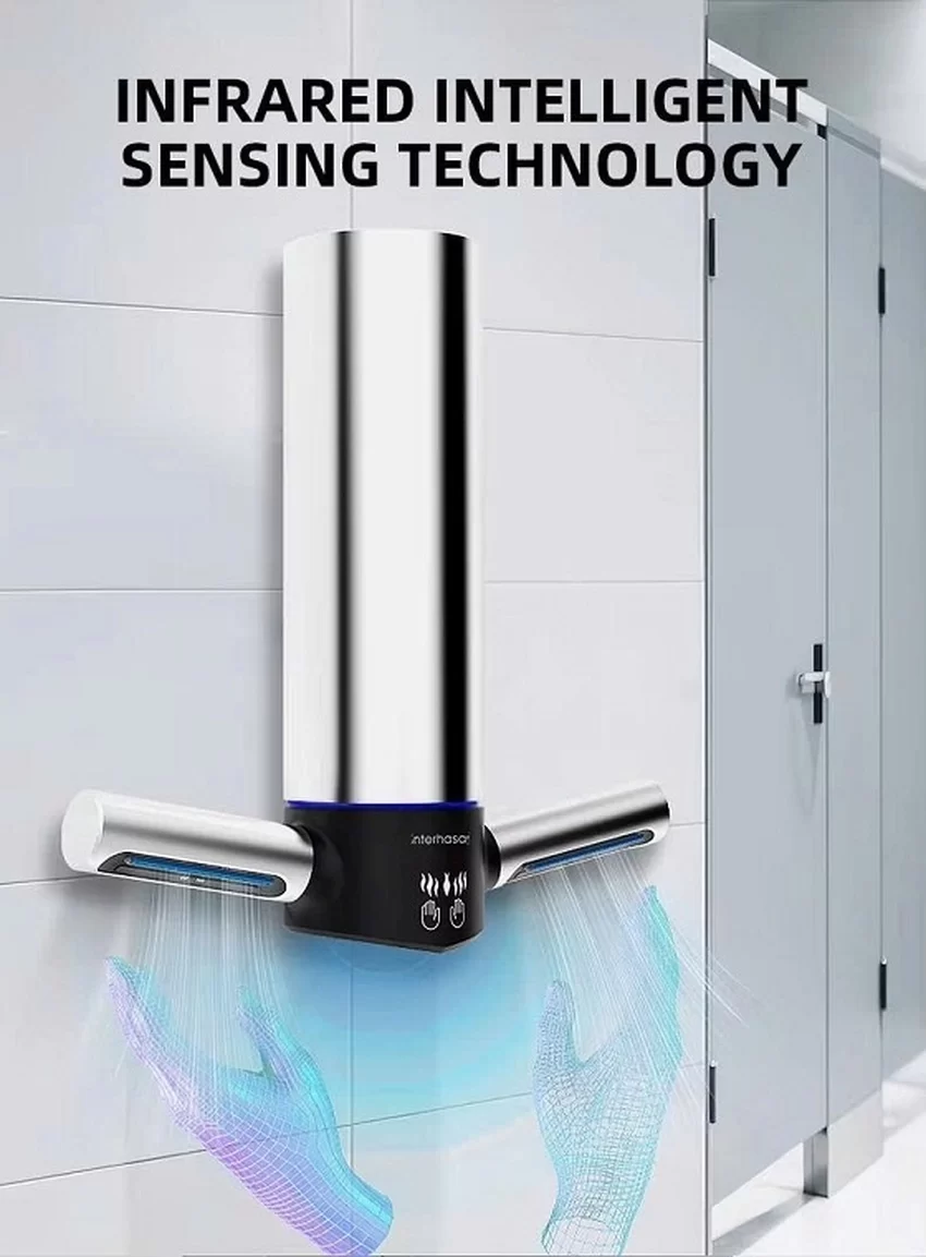 Máy sấy tay tốc độ cao vỏ Inox MK-A3898 8 Máy sấy tay tốc độ cao vỏ Inox có chổi than MK-A3898