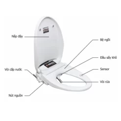 Nắp rửa bồn cầu điện tử thông minh Nikko P79073