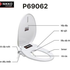 Nắp rửa điện tử thông minh cho bồn cầu Nikko P69062