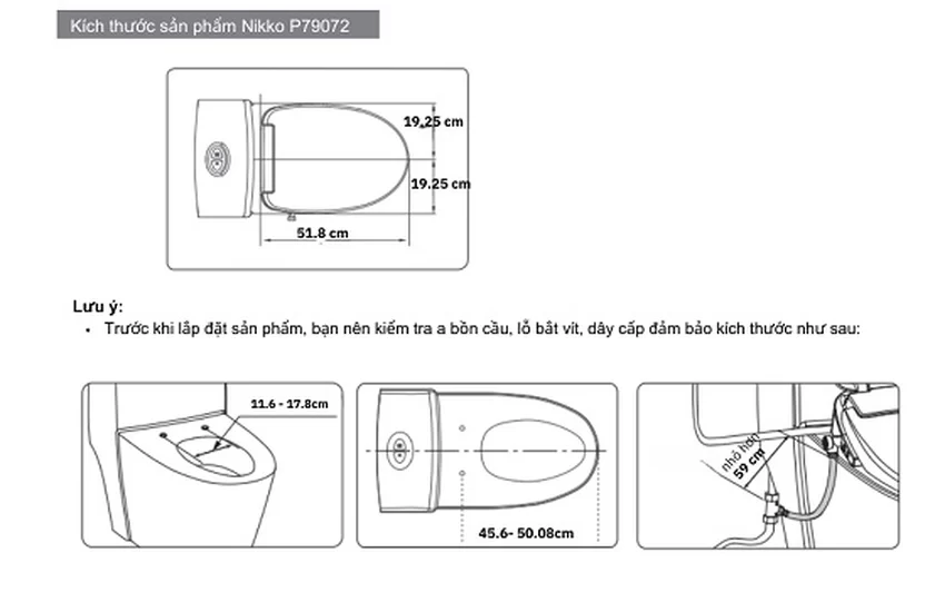 Nắp rửa điện tử thông minh cho bồn cầu Nikko P79072 - SKU: P79072 Nắp rửa điện tử thông minh cho bồn cầu Nikko P79072