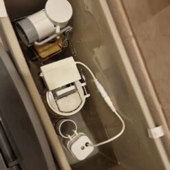 Nút xả bồn cầu cảm ứng hồng ngoại không chạm xả tự động Miken MKX-0030 (Pin)