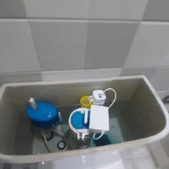 Nút xả bồn cầu cảm ứng hồng ngoại không chạm xả tự động Miken MKX-0030 (Pin)