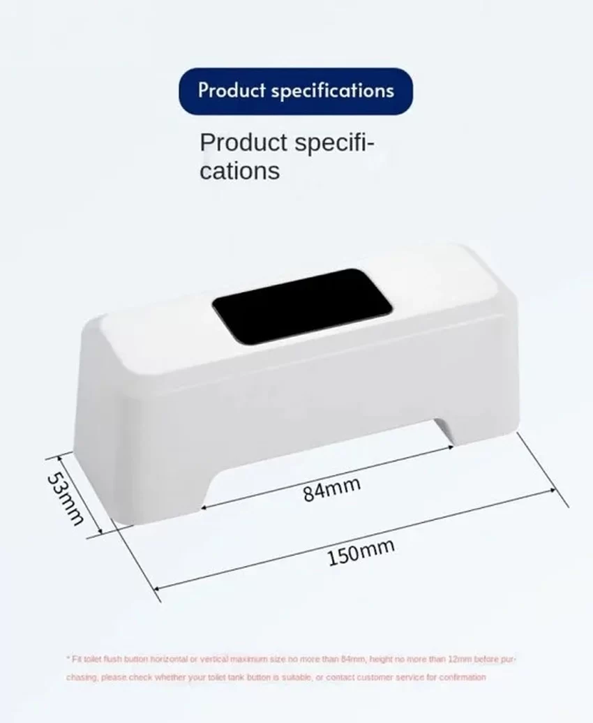 Nút xả bồn cầu Miken MKX-MT1 Nút xả bồn cầu cảm ứng hồng ngoại tự động Miken MKX-MT1 - Ảnh 4