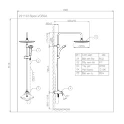 Sen cây lạnh Viglacera VG594