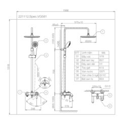 Sen cây nóng lạnh Viglacera VG581