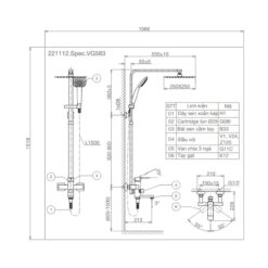 Sen cây nóng lạnh Viglacera VG583