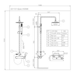 Sen cây nóng lạnh Viglacera VG596