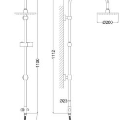 Sen cây tắm đứng Caesar BS122