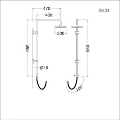 Sen cây tắm đứng Caesar BS124 6 Sen cây tắm đứng Caesar BS124