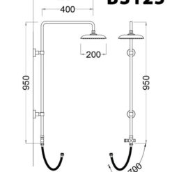 Sen cây tắm đứng Caesar BS125