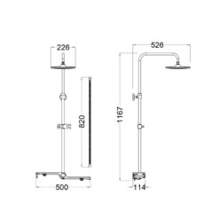 Sen cây tắm đứng Caesar BS126