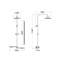 Sen cây tắm đứng Caesar BS126