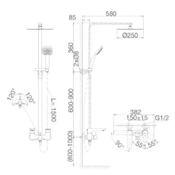 Sen cây tắm nóng lạnh Viglacera VG593
