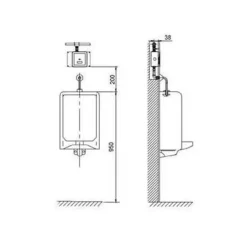 Van tiểu xả cảm ứng Miken MKV-C106 17 Van tiểu xả cảm ứng Miken MKV-C106
