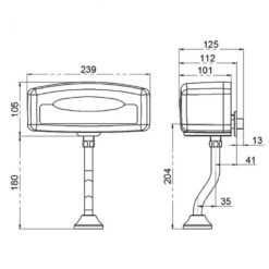 Van tiểu xả cảm ứng Miken MKV-C306