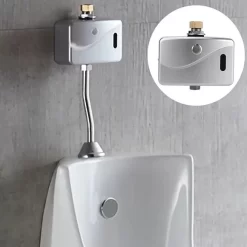 Van xả cảm ứng tiểu nam kết hợp nhấn tay MKV-C4896P (Pin 6V)
