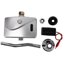 Van xả cảm ứng tiểu nam kết hợp nhấn tay MKV-C4896P (Pin 6V)