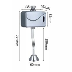 Van xả cảm ứng tiểu nam kết hợp nhấn tay MKV-C4896P (Pin 6V)