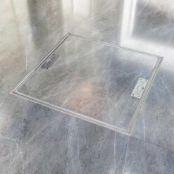 Nắp bể ngầm Inox tay nâng rời 2 viền hãng Kavar-T2CT