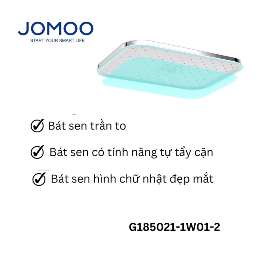 Ứng dụng bát sen tắm chữ nhật JOMOO G185021-1W01-I012 Ứng dụng bát sen tắm chữ nhật JOMOO G185021-1W01-I012