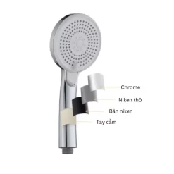 Bộ tay sen tắm 4 chế độ có tẩy cặn JOMOO S191014-2B01-2