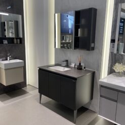 Bộ tủ chậu & tủ gương JOMOO A1269-168Z-S1 gương led tích hợp ổ điện