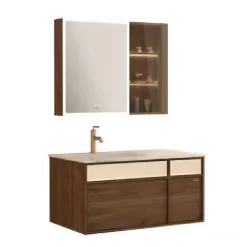 Bộ tủ chậu & tủ gương size 100cm JOMOO A2502-16CE-1