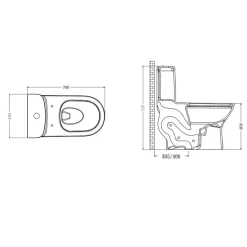 Bồn cầu 1 khối nắp êm JOMOO P11389-2-1/31KA-1