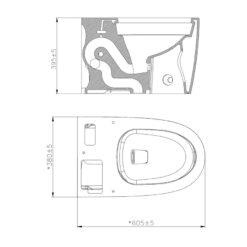 Bồn cầu bán thông minh JOMOO J11022-1/31K-I011