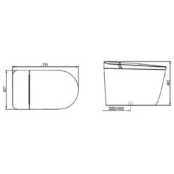 Bồn cầu thông minh JOMOO ZD9640-SA-CJM000