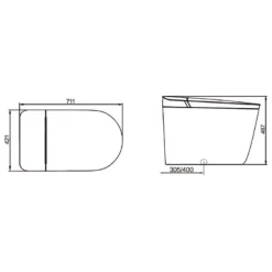 Bồn cầu thông minh JOMOO ZD9640-SA-CJM000