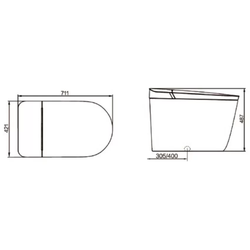 Bồn cầu thông minh JOMOO ZD9640-SA-CJM000 Bồn cầu thông minh JOMOO ZD9640-SA-CJM000